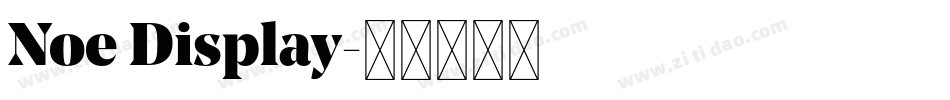 Noe Display字体转换